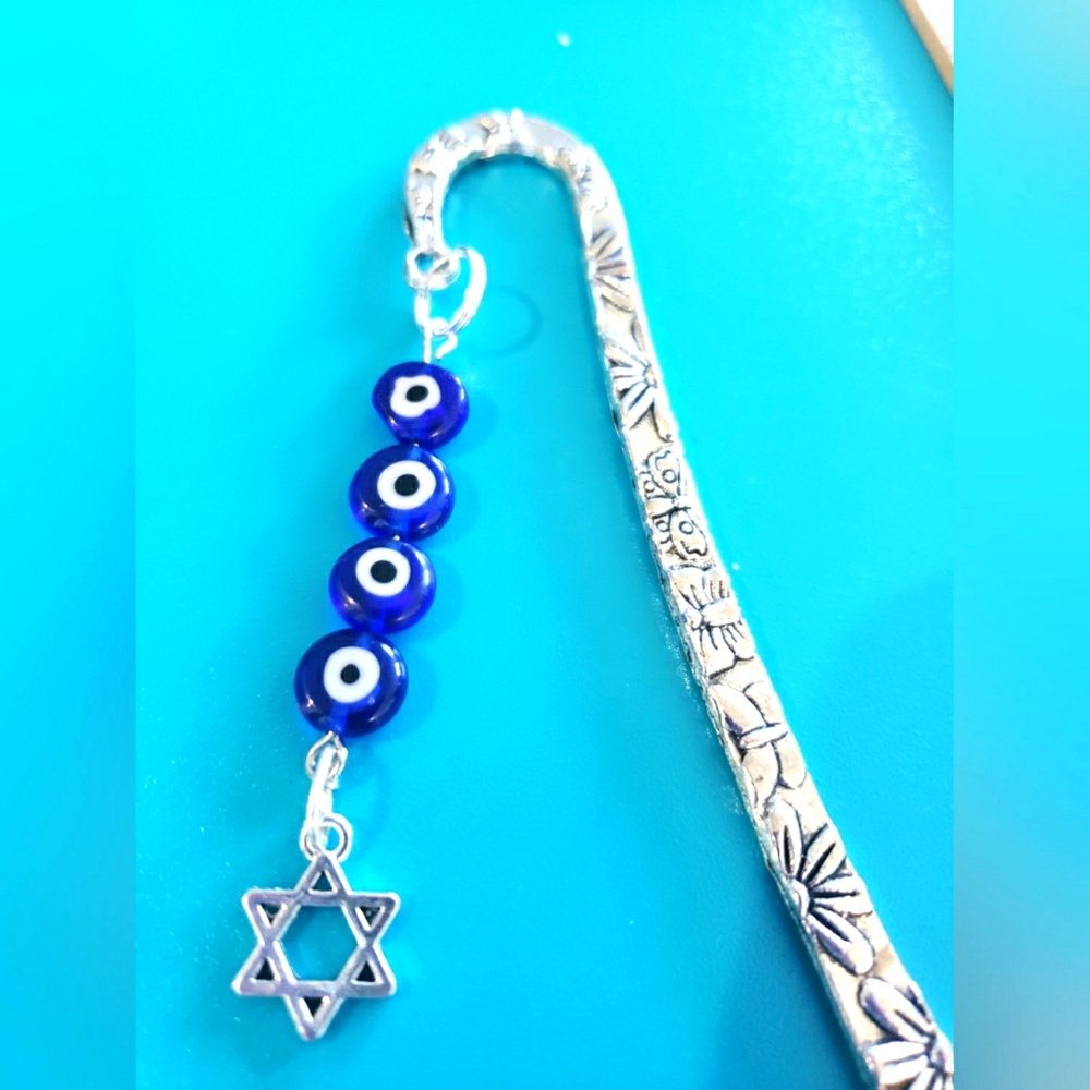 REDUCED SHIPPING  Bookmark with Star of David attachment